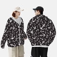 thumbnail image 3 of KLL Anchors Print Men's Women’s UPF 50+ Sun Protection Outdoor Hoodie Jacket Long Sleeve Fishing Hiking Performance Shirt-3X-Large, 3 of 6