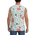 thumbnail image 4 of Fotbe Men's Cute Flamingo Print Men's Sleeveless Muscle Tank Tops Casual T-Shirts for Gym Workout Beach-X-Large, 4 of 8