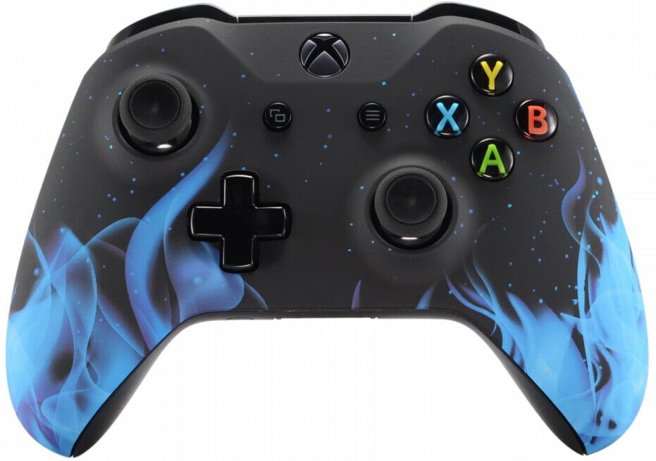 Soft Blue Fire Xbox One S Rapid Fire Modded Controller 40 Mods 