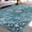 Teal, variant on Beverly Rug Machine Washable Easy Cleaning Indoor Non-Slip Rugs Teal / Green 4'x6'