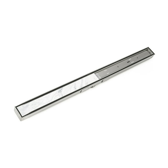 Infinity Drain 60" STIF AS 6560 SS Linear Drain Kit: Satin Stainless