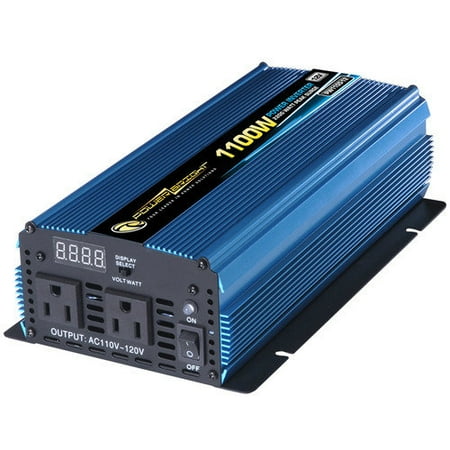 Power Bright 12V DC to 110V AC 1100W Power Inverter