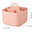 thumbnail image 3 of Stackable Multipurpose Basket Organizer with Handle - Perfect for Home & Office Pink, 3 of 9