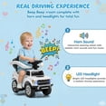 thumbnail image 5 of iRerts Ride on Push Cars 3 in 1, Licensed Ford F 150 Toddlers Ride on Toy for Kids, Foot to Floor Sliding Car with Horn, Light, Handle, Under Seat Storage, Stroller Push Cars for Toddlers 1-3, White, 5 of 9