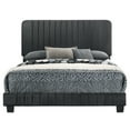 thumbnail image 4 of Glory Furniture Lodi Velvet Upholstered Queen Bed in Black, 4 of 6