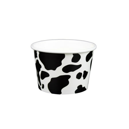 8 oz Frozen Yogurt Ice Cream Cup Cow Print from Frozen