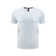 thumbnail image 2 of Camisetas de manga corta y cuello redondo para hombre, camisetas de entrenamiento, fitness, transpirables, elásticas, de color liso, para exteriores, de poliéster., 2 of 5