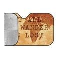 thumbnail image 2 of Bingfone Not All Those Who Wander Are Lost Car Windshield Sunshade,Sun Foldable Sun Shield Sun Visor For Car - Small, 2 of 8