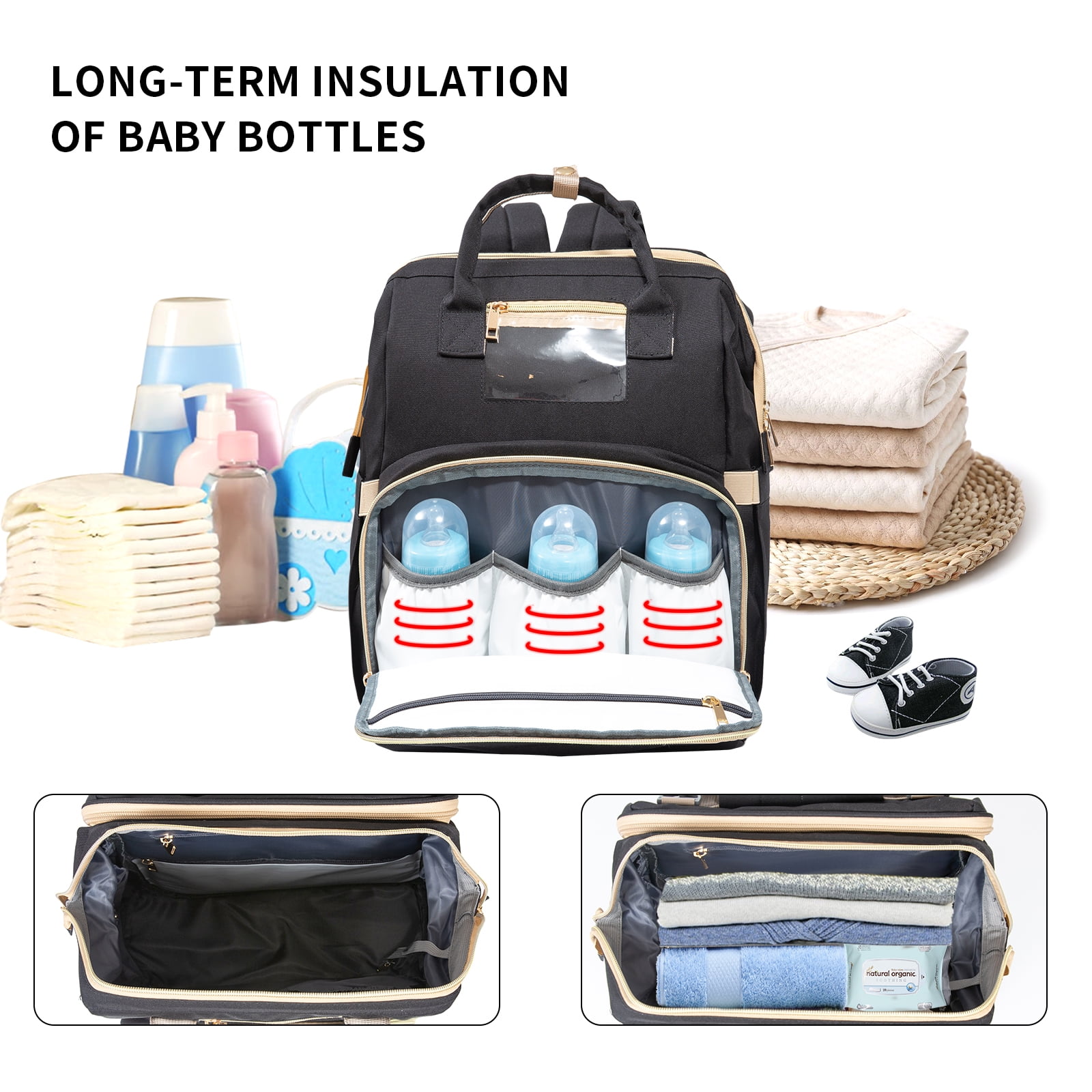 Changing Bag Backpack Nappy Waterproof Large Capacity Baby Travel Ruck –  Love&Joy London