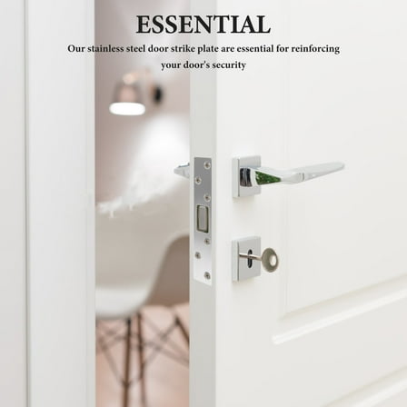 IBASETOY Door Striker Plates Stainless Steel Security Reinforcement For Residential Use 1Set