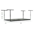 MonsterRax 4x8 Overhead Garage Storage Rack with Accessory Hooks