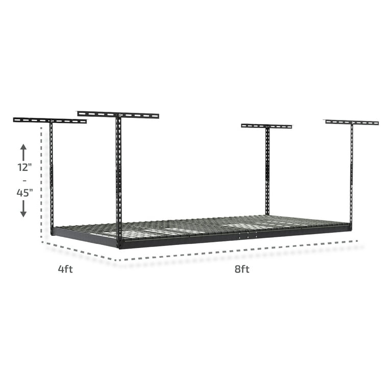 MonsterRax 18 x 48 Wall Shelves (2pk) - Bonus Accessory Hooks