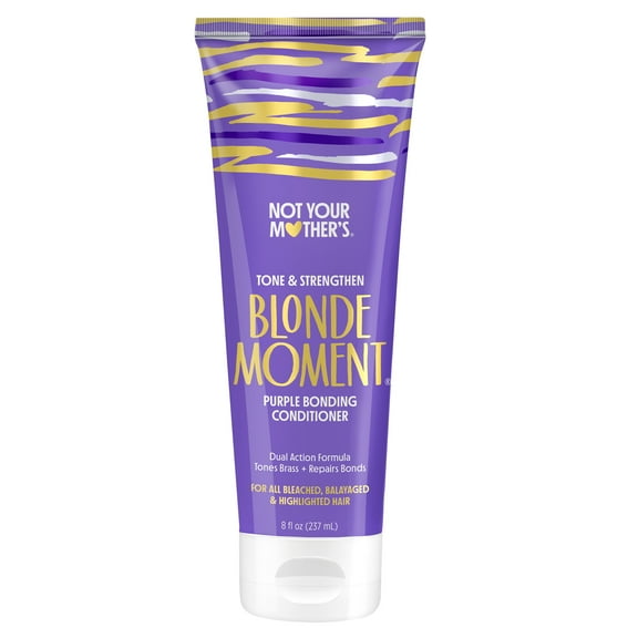 Not Your Mother's Blonde Moment Purple Bonding Conditioner for Light and Silver Hair Tones, 8 fl oz