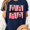 thumbnail image 3 of Scary Face Bubble Gum in October We Wear Pink Ghost Unisex T-Shirt, Sizes S-5XL - Gategoo, 3 of 5