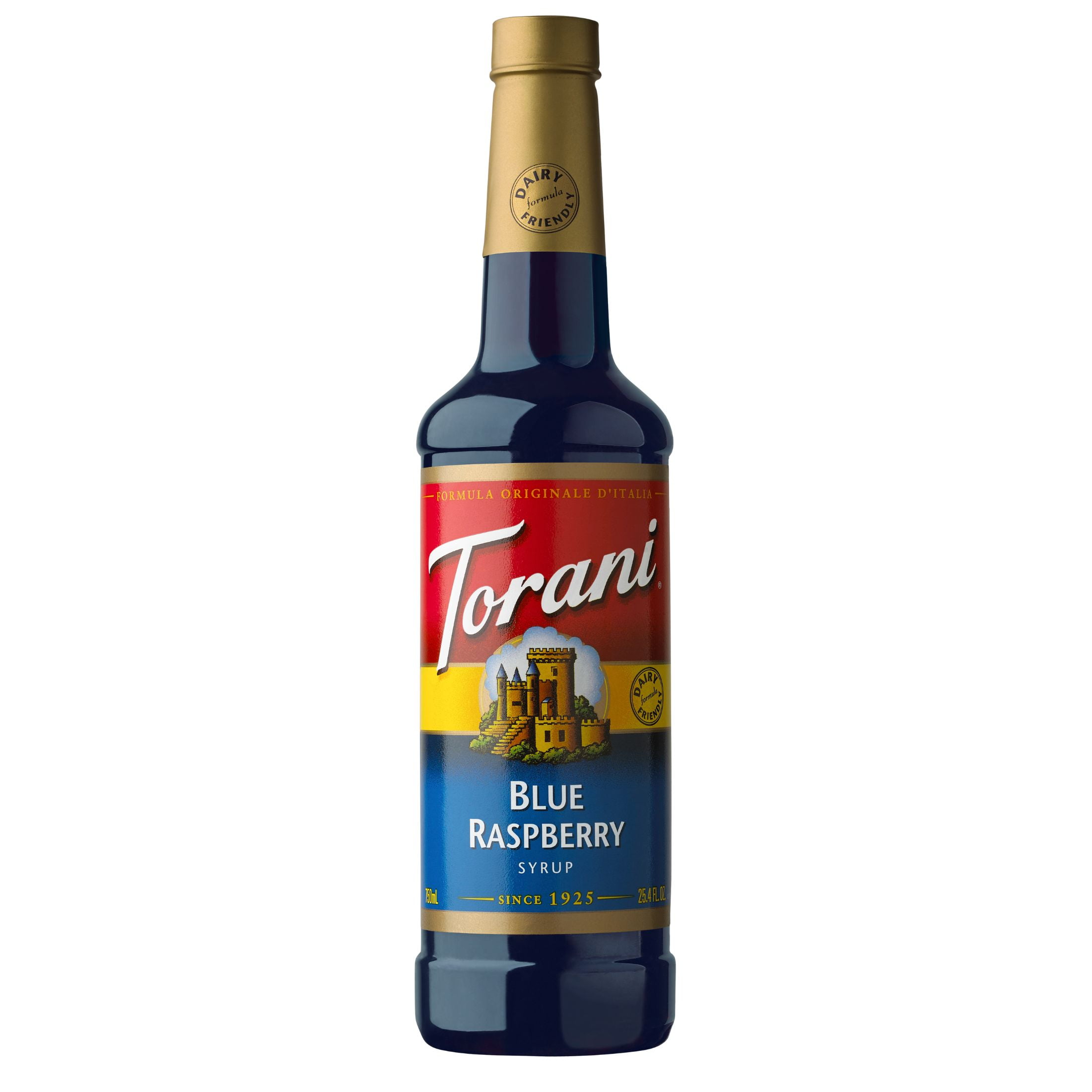 (4 pack) Torani Blue Raspberry Flavoring Syrup, 24.5 fl oz