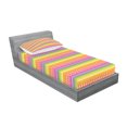 thumbnail image 2 of Ambesonne Ethnic Fitted Sheet & Pillow Sham Set, Tents with Angled Lines, Twin, Multicolor, 2 of 2