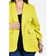 thumbnail image 4 of Blazer manga 3/4 Roman Fashion /Tallas Extras, 12255 (Lima) verde lima 40, 4 of 7