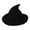 Black, variant on Vikakiooze 11.81*7.87 Inch Halloween Witch Hat With Pointed Top Party Funny Knitted Wool Hat, Cosplay Costume Accessory And Daily