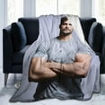 thumbnail image 2 of Henry Cavill Blanket Soft and Comfortable Warm Fleece Throw Blankets Carpet Rug Decoration Gift for Decor Room Dormitory Picnic Yoga Sofa Camping Travel All Season, 2 of 6