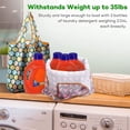 thumbnail image 6 of Tzdxfgl Reusable Shopping Bags with Handle 10 pack, Large Foldable Waterproof Grocery Tote Bags, Multicolor, 6 of 12