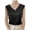 Black, variant on Womens Blouses Ladies V Neck Wide Strap Ice Silk Camisole Loose Fit Basic Top Summer Sleeveless Shirt. For Layering Or Wearing Alone For A 12 V Necks Women Top Women Chiffon Cardigan with Woman