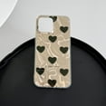 thumbnail image 4 of Water Ripple Laser Black Love Heart Letters Soft  for iPhone Case (Black,iPhone 11), 4 of 5
