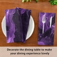 thumbnail image 6 of Napkin Satin Napkin 20*20Inchx1 Kitchen Towel Dinner Plate Towel Decorative Towel Napkin Tea Towel Suitable For Kitchen Table Purple River Pattern, 6 of 8