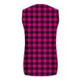 thumbnail image 5 of Stamzod Womens Cardigans Lightweight Summer Sleeveless Open Front Plaid Cardigan Vest with Pockets Plus Size Womens Clothing Hot Pink L, 5 of 8
