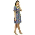 thumbnail image 5 of Bimba Women Short Polyester Button-Down Kaftan Beach Coverup Drawstring Caftan, 5 of 8