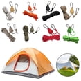 thumbnail image 4 of Eoperou Camping Canopy Rope Hanger High Strength Windproof Rope Adjustable Loose-Proof Design Wind Rope Clip Hanger with Carabiner for Tent Grow Light Camping Lamps, 4 of 8