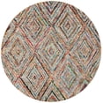 thumbnail image 2 of SAFAVIEH Nantucket Aimee Geometric Diamonds Cotton Area Rug, Multi, 4' x 4' Round, 2 of 7