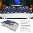 thumbnail image 4 of Kdxio Cartoon Dinosaur Print Front Windshield Sun Shade,Folding Auto Sunshade for Car Truck SUV-, 4 of 7