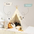 thumbnail image 4 of Tipi para Niños Atlasonix de Lona 100 % Algodón para Interiores, 4 of 6
