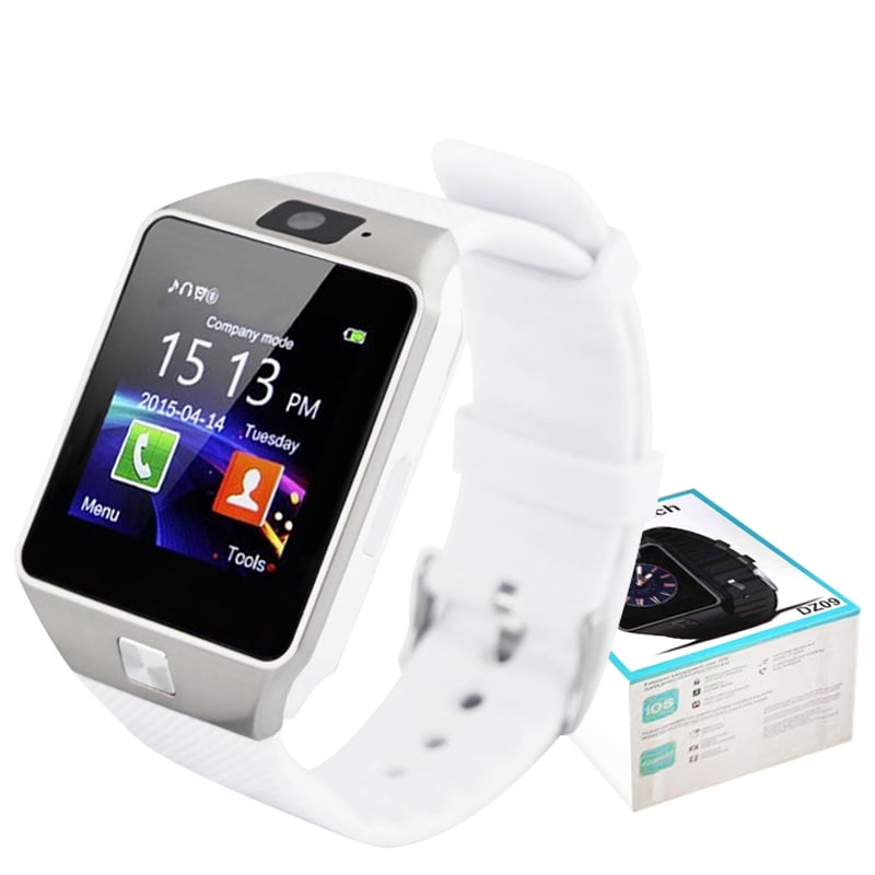 DZ09 White Bluetooth Smart Wrist Watch Phone mate for Android Samsung HTC  LG Touch Screen with Camera 