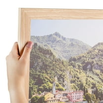 ArtToFrames 10x10 Inch Red Oak Picture Frame, This Brown Wood Poster Frame is Great for Your Art or Photos, Comes with Regular Glass (4846)