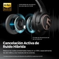 thumbnail image 3 of SoundPEATS Space Audífonos Inalámbricos Bluetooth 5.3 123 Horas de Batería Cancelación Activa de Ruido Híbrida ENC para Llamadas Diadema Plegable Altavoces de 40mm Conexión Multipunto Modo Juego, 3 of 5