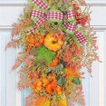 thumbnail image 4 of Cosecha de otoño para puerta de entrada, corona de otoño, lágrima artificial de cosecha de otoño, decoración de Acción de Gracias como se muestra, 4 of 5