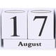 thumbnail image 5 of Calendario Vintage Yuarrent de escritorio con letras de madera blanco, 5 of 6