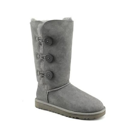 UGG Australia Bailey Button Triplet Women's Grey Winter Boots 1873 Size 10