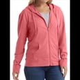 thumbnail image 3 of Sudadera con Capucha y Cremallera de Punto Flameado para Mujer, Camiseta Texturizada con Cremallera para Mujer Rosa S, 3 of 8