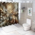 thumbnail image 6 of JEUXUS Flowers Abstract Stretched Picture Durable and Washable Shower Curtain - Multiple Sizes White, 6 of 6