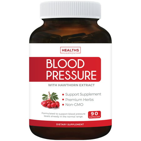 Healths Harmony Blood Pressure + Hawthorne Extract Capsules, 90