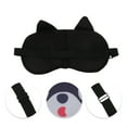 thumbnail image 2 of Unique Bargains 1 Pc Portable Husky Sleep Mask for Hotel Black Polyester Cotton, 2 of 3