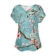 thumbnail image 2 of Mujeres de Verano Superior, V-Cuello Casual Camiseta de Moda de Manga Corta Hecha de Cómodo Estante de Imitación para Toda la Temporada de Uso Diario, Camisetas Cortas para Mujeres, 2 of 4