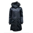 thumbnail image 2 of HoodLamb Women's Nordic Hemp Warm Vegan Puffer Coat 420, Black, Small, 2 of 3