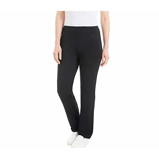 Dalia Women's Knit Pullon Pant with pockets Size S, Color Black