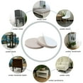 thumbnail image 4 of 8pcs Felt Furniture Pads Round 1" Floor Protector Reduce Noise for Desk Leg, 4 of 7