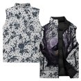thumbnail image 3 of Chaleco cálido informal de invierno, chalecos de moda, chaleco de algodón con estampado de pájaros y cuervos dorados, ropa para hombre 2024, chaquetas para hombre sin mangas, 3 of 5
