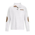 thumbnail image 5 of Leesechin Men's Quarter-Zip Sweater Pure Cotton Mock Neck Knit Long Sleeve Pullover Sweater, 5 of 6