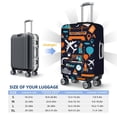 thumbnail image 6 of Bixox Washable Creative Transport Printed Luggage Cover, Fashion Suitcase Protector Fits for Small luggage, 6 of 8